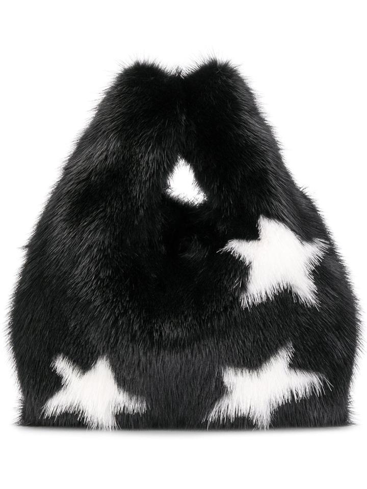 Simonetta Ravizza Mini Furrissima Trilly Tote - Black