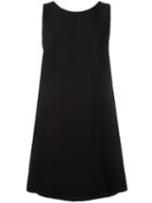 Dolce & Gabbana Embellished Shift Dress, Women's, Size: 40, Black, Wool/polyamide/spandex/elastane/cotton