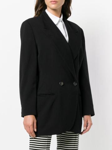 Jil Sander Vintage Double Breasted Blazer - Black