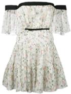 Giambattista Valli - Pleated Tiered Mini Dress - Women - Silk - 40, Silk