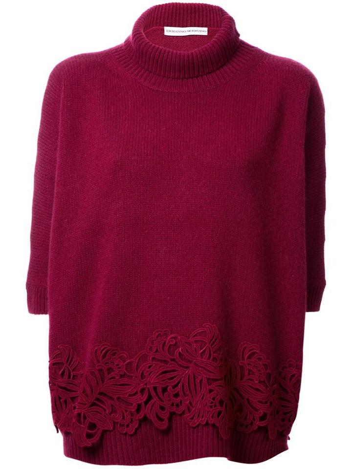 Ermanno Scervino 'dolmain' Jumper, Women's, Size: 48, Red, Cashmere/wool