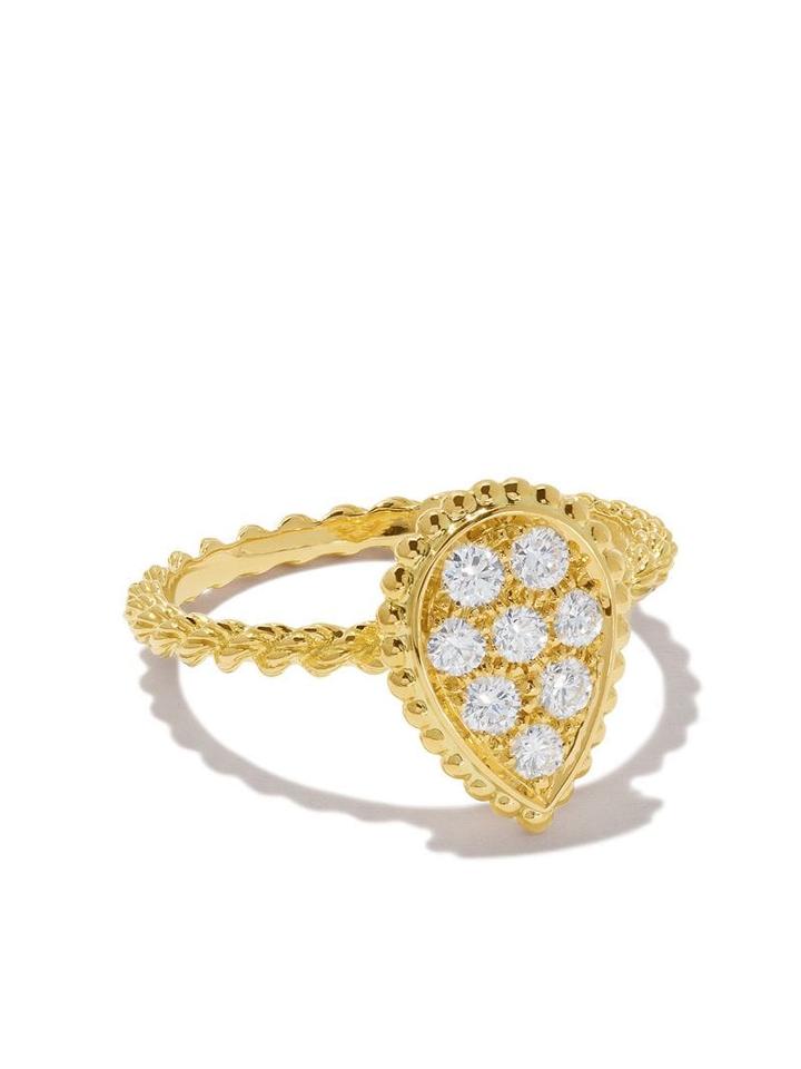 Boucheron 18kt Yellow Gold Diamond Serpent Bohème Ring - Yg