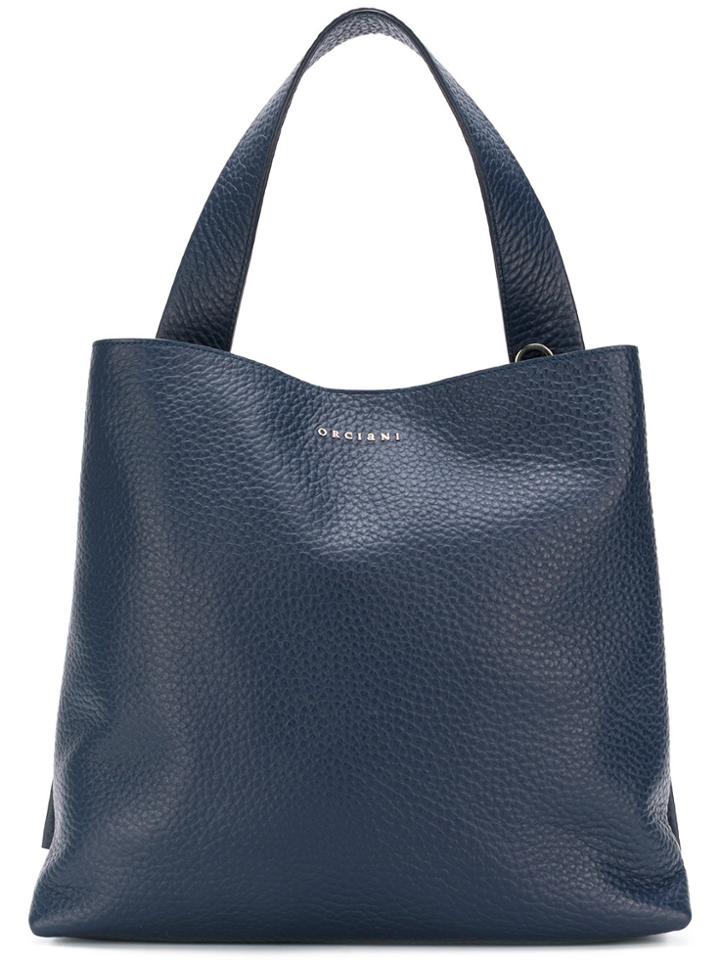 Orciani Square Tote Bag - Blue
