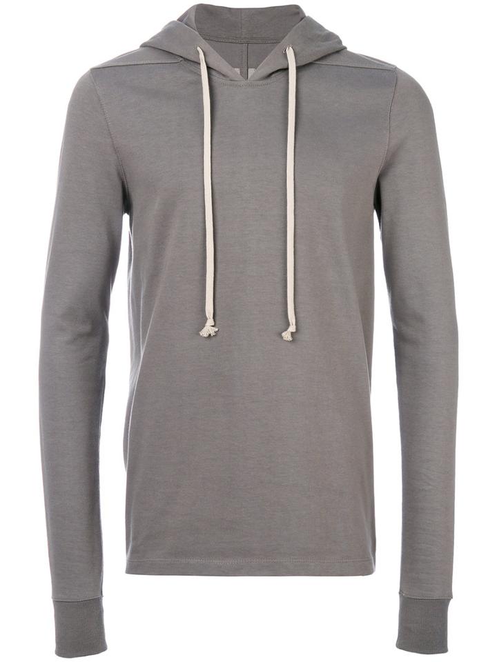 Rick Owens - Pullover Hoodie - Women - Cotton - 38, Grey, Cotton