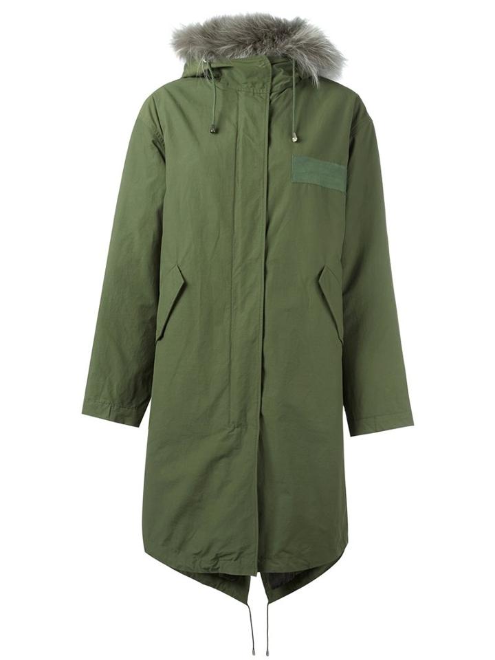 Army Yves Salomon Fur-trimmed Parka Coat