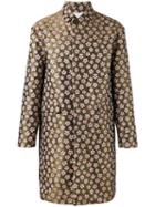 Dsquared2 Jaquard Flower Coat, Men's, Size: 46, Green, Cotton/polyamide/polyester