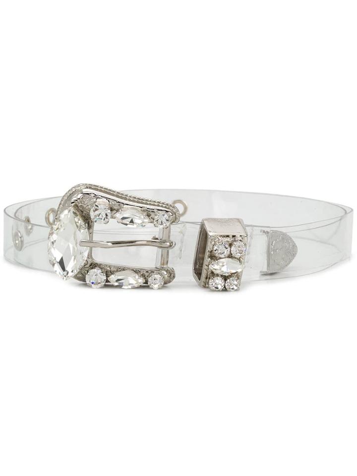 B-low The Belt Riley Transparent Belt - Silver