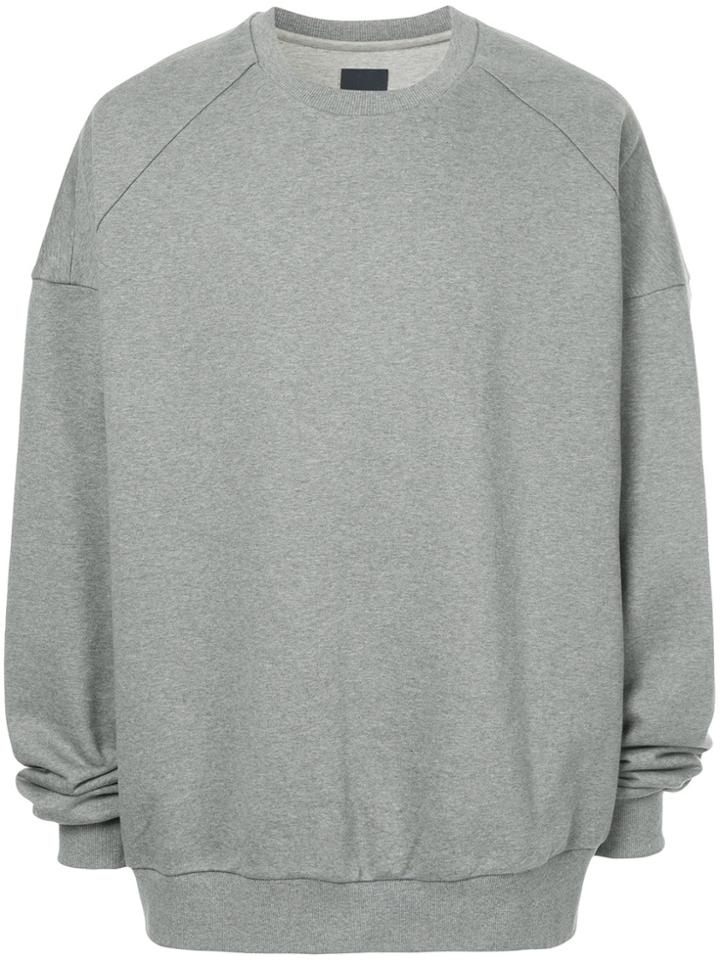 Juun.j Oversized Raglan Sleeves - Grey