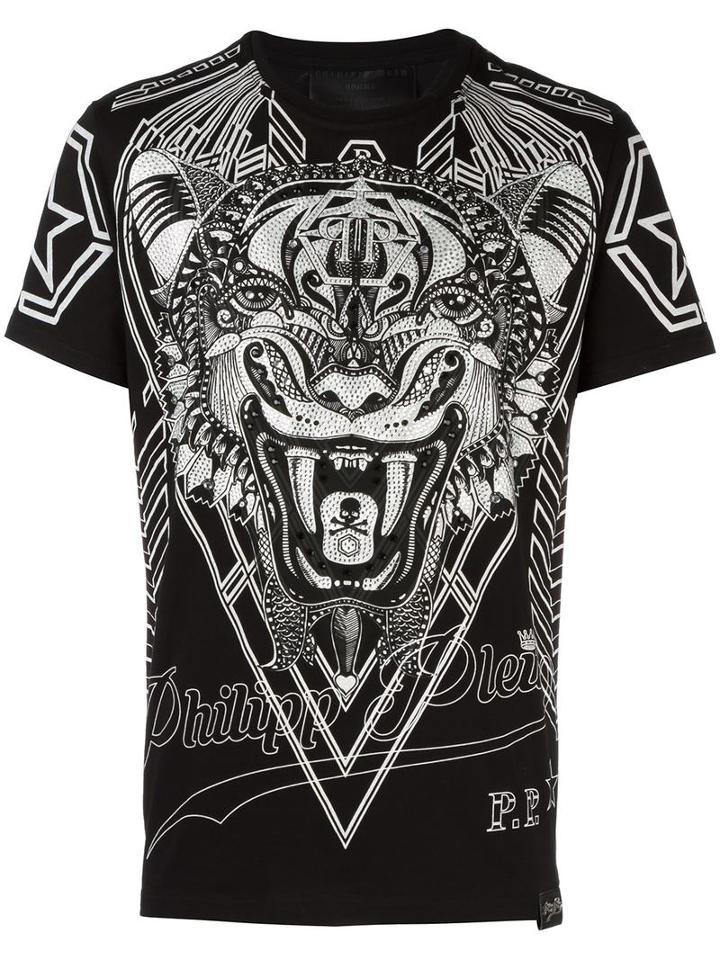 Philipp Plein 'hassun' T-shirt, Men's, Size: Small, Black, Cotton