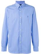 Polo Ralph Lauren Striped Shirt, Men's, Size: 15, Blue, Cotton