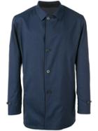 Loro Piana Single Breasted Coat, Men's, Size: Xxl, Blue, Silk/polyamide/spandex/elastane/virgin Wool