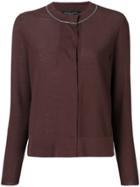 Fabiana Filippi Round Neck Cardigan - Brown