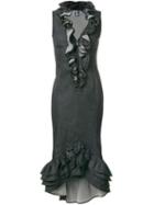 Jean Paul Gaultier Pre-owned Embellished Ruffle Dress - Black