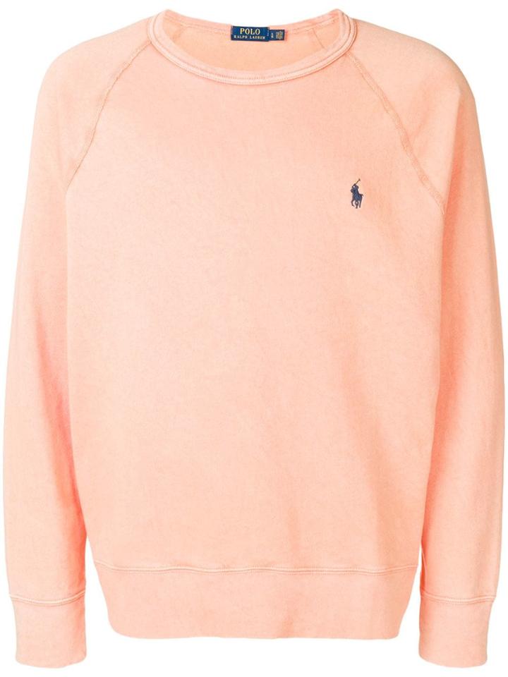 Polo Ralph Lauren Contrast Logo Jumper - Orange
