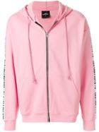 Les (art)ists Logo Sleeve Zipped Hoody - Pink & Purple