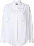 Lorena Antoniazzi Long Sleeves Shirt With Star Details - White