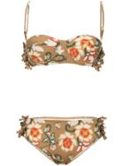Muller Of Yoshiokubo Abiquiu Fringe Bikini - Brown