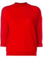 Giambattista Valli Cashmere Knitted Top - Red