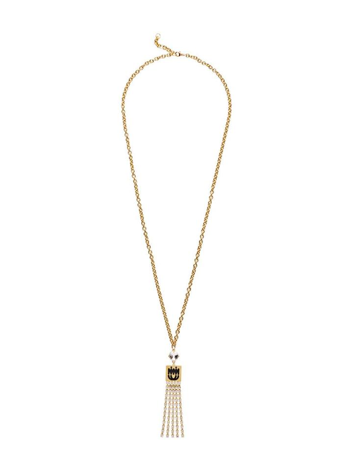Miu Miu Pendant Necklace - Gold