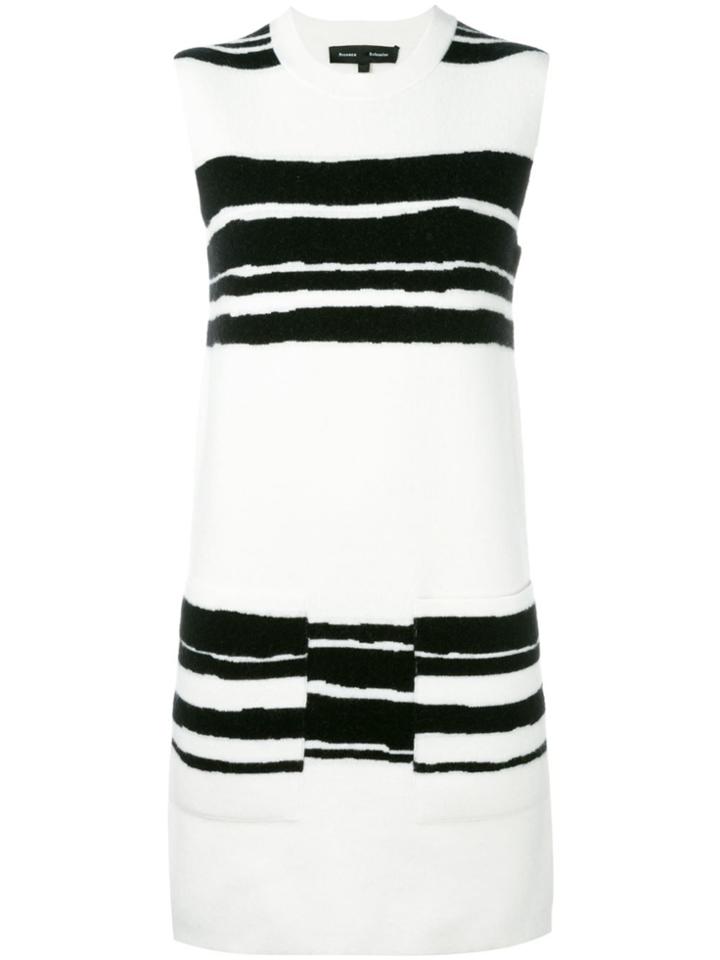 Proenza Schouler Striped Shift Dress - White
