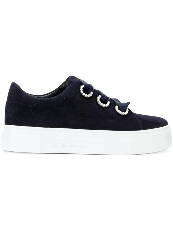 Kennel & Schmenger Pearl Detail Sneakers - Blue