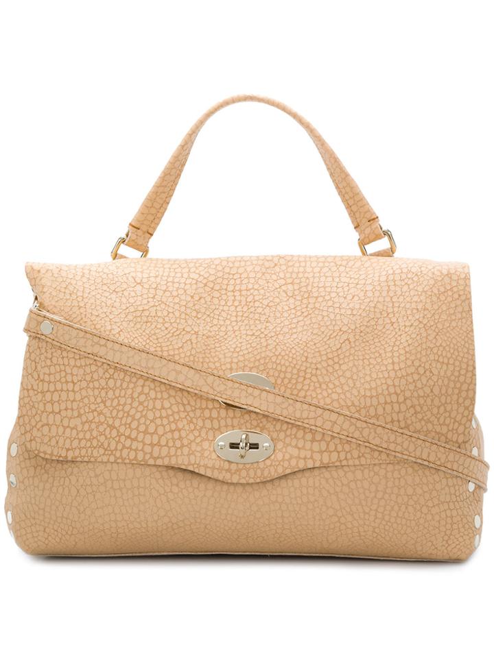 Zanellato Flip Lock Tote - Nude & Neutrals