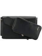 Lanvin Foldover Top Shoulder Bag - Black