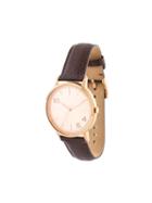 Forty Five Ten X Fossil Rose Gold Dial Watch, Adult Unisex, Brown