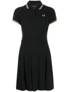Fred Perry Embroidered Logo Polo Dress - Black