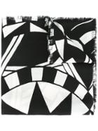 Givenchy Love Print Scarf, Women's, Black, Silk/virgin Wool