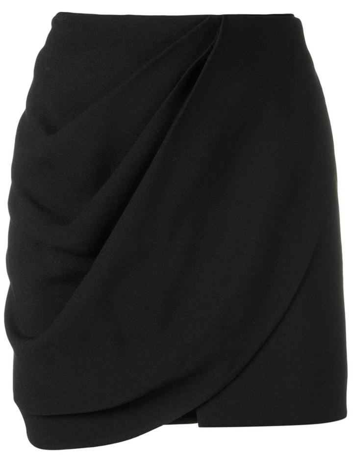 Saint Laurent Mini Wrap Skirt - Black