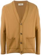 Maison Flaneur Button Up Cardigan, Men's, Size: 50, Nude/neutrals, Cotton