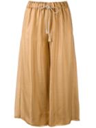 Forte Forte - Shining Structured Culotes - Women - Viscose/polyimide - 1, Yellow/orange, Viscose/polyimide