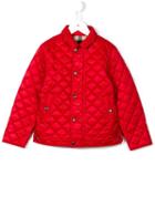 Burberry Kids Lightweight Quilted Jacket, Boy's, Size: 8 Yrs, Red
