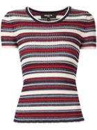 Paule Ka Striped Knit T-shirt - Multicolour