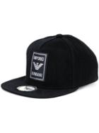 Emporio Armani Logo Patch Baseball Cap - Black