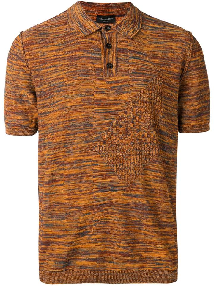 Roberto Collina Knitted Polo Shirt - Brown