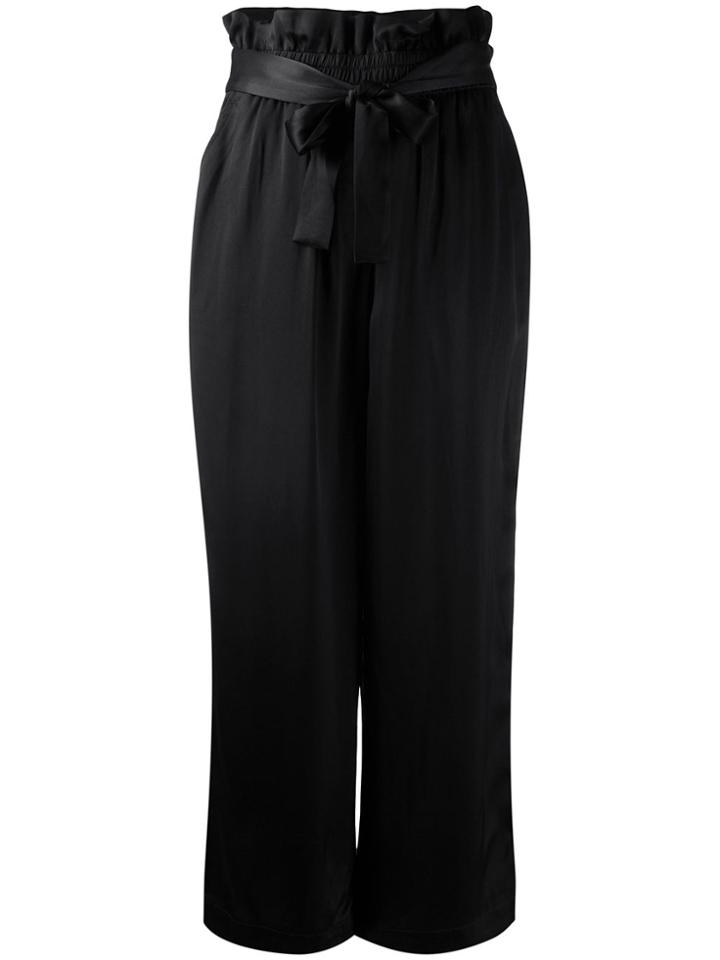 3.1 Phillip Lim High-waist Paper Bag Trousers - Black