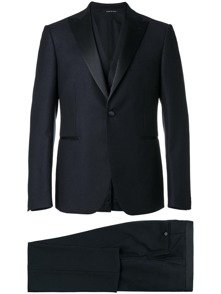 Tagliatore Three Piece Dinner Suit - Blue