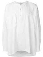 Faith Connexion Striped Effect Patch Pocket Shirt - White
