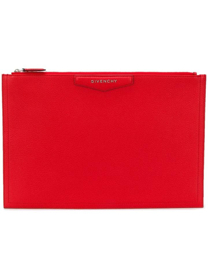 Givenchy Geometric Clutch - Red