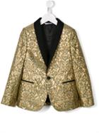 Dolce & Gabbana Kids Jacquard Blazer, Boy's, Size: 12 Yrs, Grey