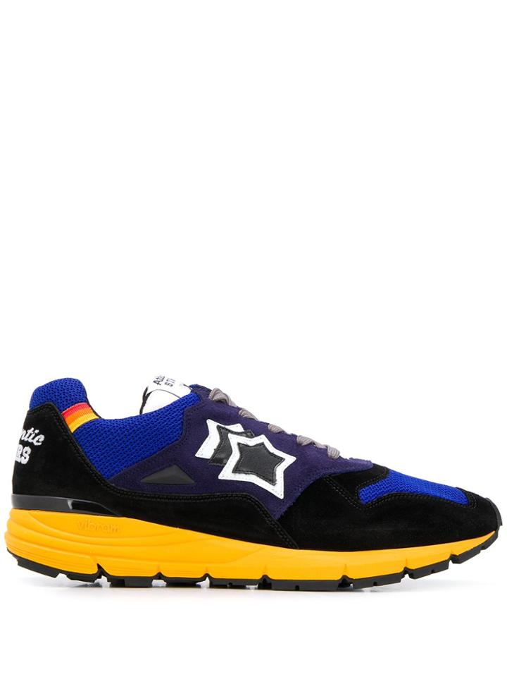 Atlantic Stars Polaris Contrasting Panel Sneakers - Blue