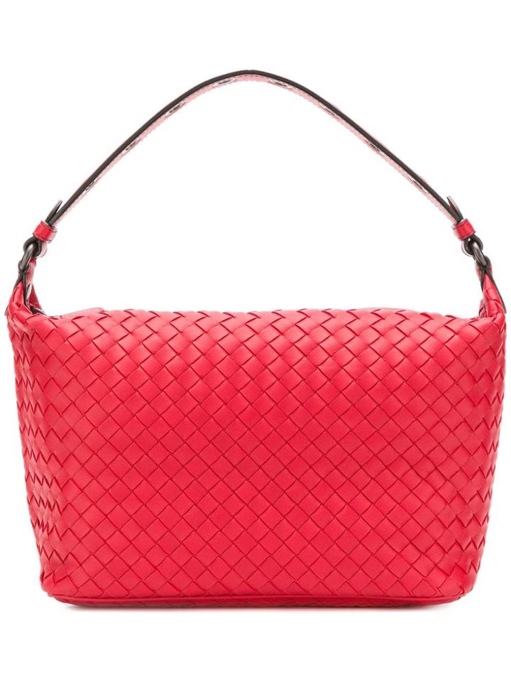 Bottega Veneta Small Hobo Tote Bag - Red