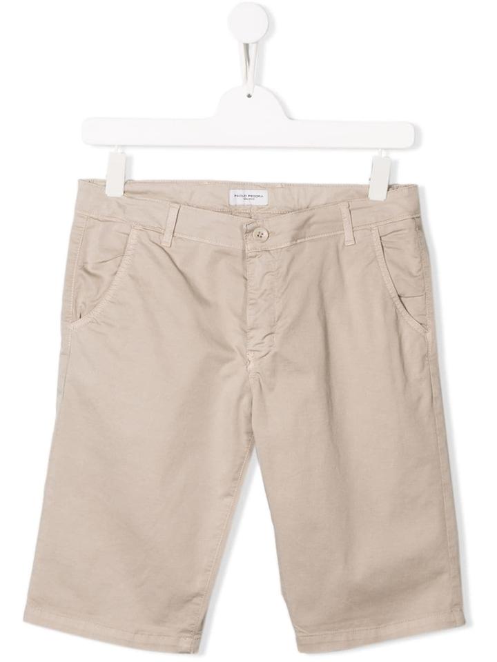 Paolo Pecora Kids Teen Chino Shorts - Neutrals