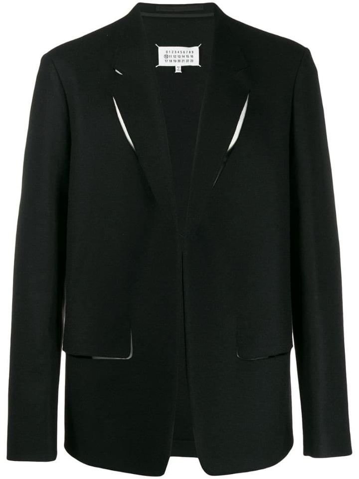 Maison Margiela Cut-out Detail Blazer - Black