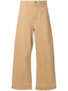 Golden Goose Deluxe Brand High Waisted Wide Leg Trousers - Brown