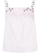 Jimi Roos Floral Print Tank Top - Pink & Purple