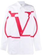 Valentino Vlogo Oversized Shirt - White