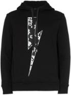 Neil Barrett Iconic Anemone Thunder Hoodie - Black